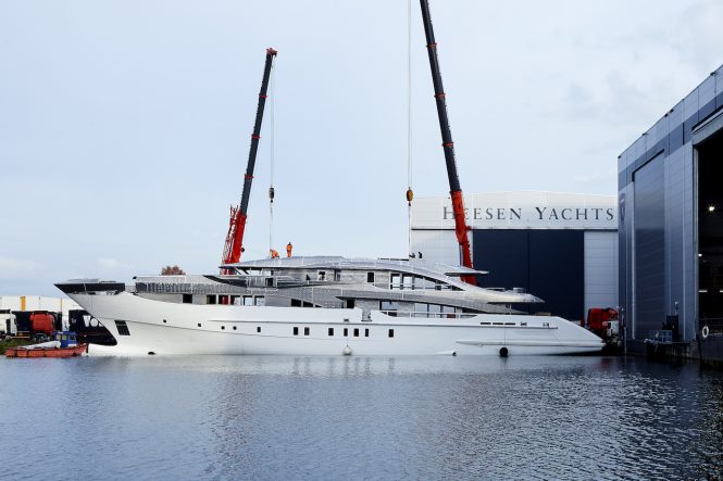 Construction update: Hull and superstructure joined for M/Y Project Neptune
