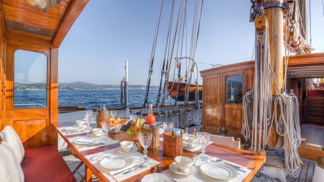 Secure classic schooner Trinakria for Western Mediterranean charters during summer 2018