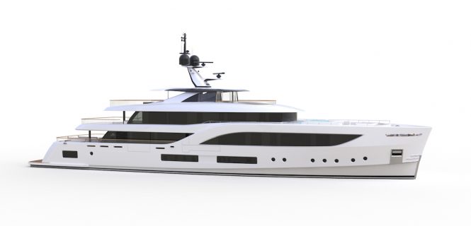 First image released of new Baglietto 54m superyacht Hull 10231