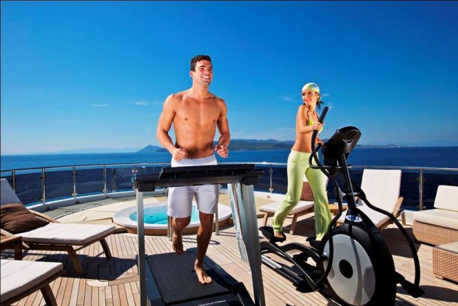 Outdoor Gym aboard O'MEGA