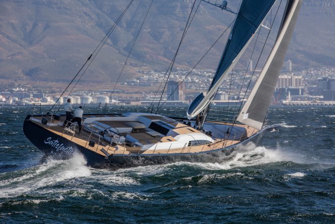 Satisfaction under sail - Photo Peter Schrieber, Courtesy of Southern Wind Shipyard