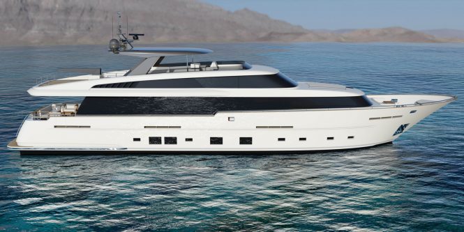 Van der Valk shipyard unveils 32m pilothouse yacht concept