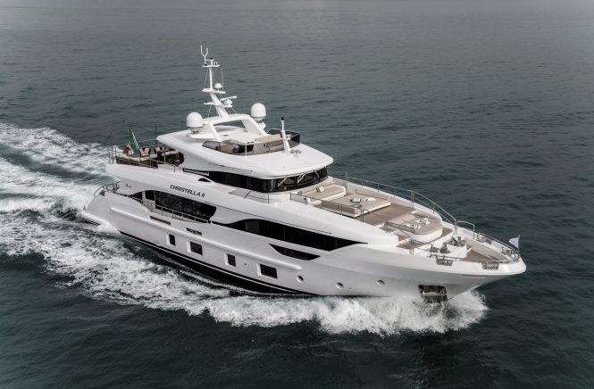 Successful delivery of M/Y Christella II, the first hull in the Delfino 95′ series 
