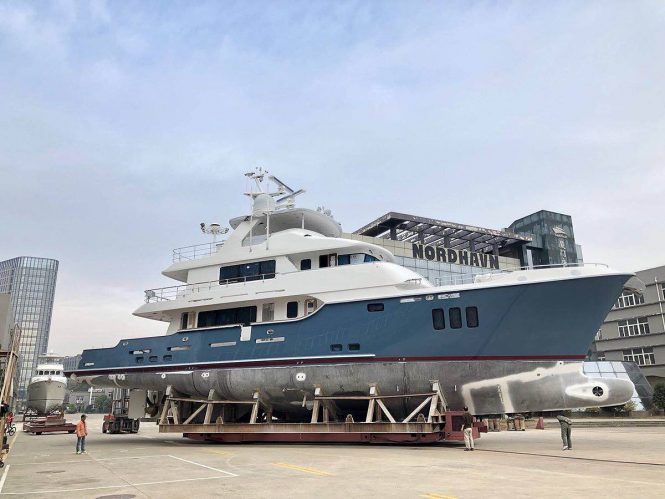 Nordhavn launches Hull 9615 and christens her Serenity