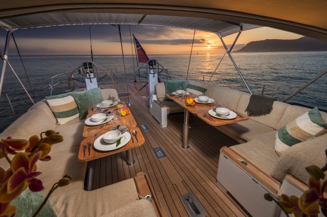 Charter recently refitted sailing yacht Padma in the Mediterranean
