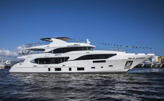 Mediterraneo 116′ motor yacht BOTTI hits water at Benetti