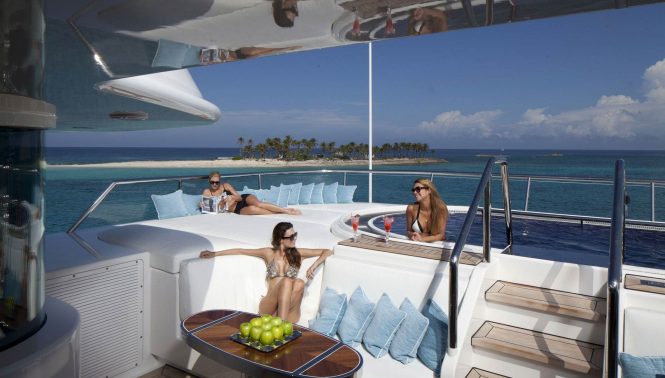 Charter breath-taking luxury yacht Lady S to events in the Western Mediterranean 