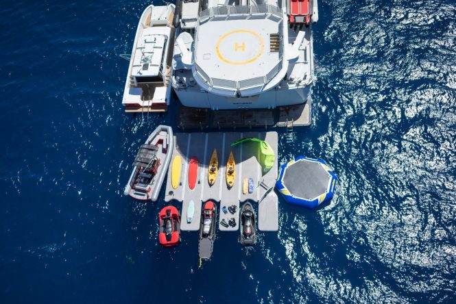 17 Superyachts with the Coolest Water Toys Collection available for Charter