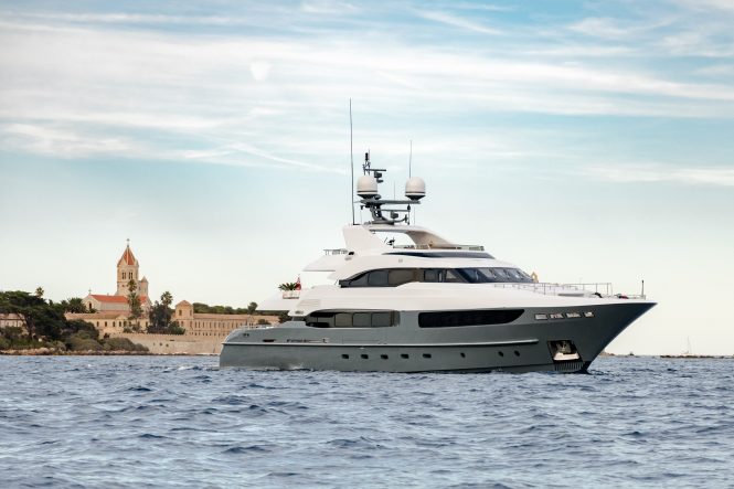 New to Yacht Charter: 41m LEGENDA now available in the Mediterranean