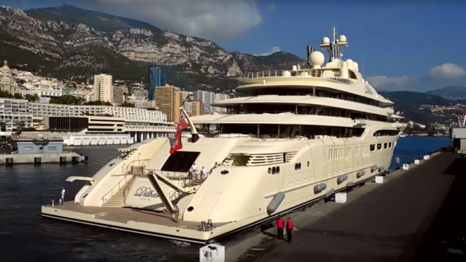 Mega Yacht Video: Dilbar in Monaco