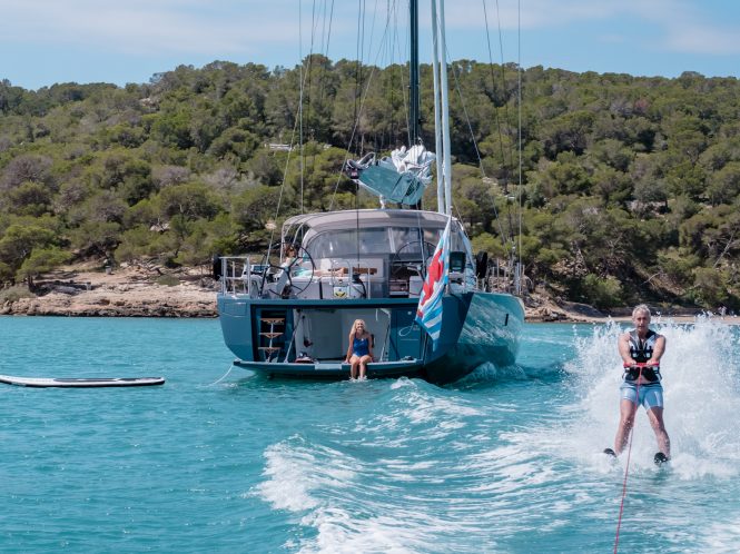 23m sailing yacht J SIX offering 10% off charter from Corsica to Northern Sardinia