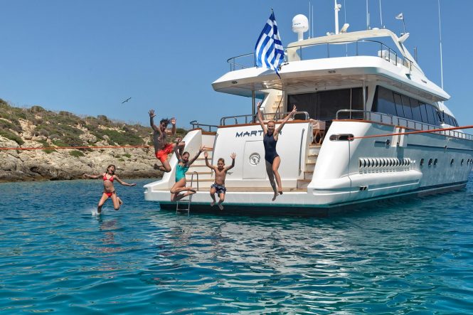 Yacht Vacations in Greece: 30m MARTINA Charter Special in June