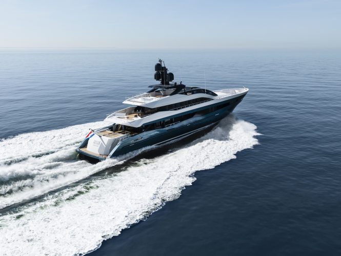 IRISHA on sea trials - Photo by Dick Holthuis