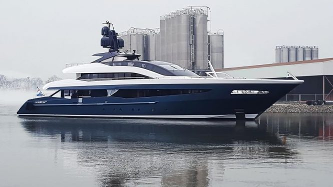 51m Superyacht Irisha Undergoing Sea Trials