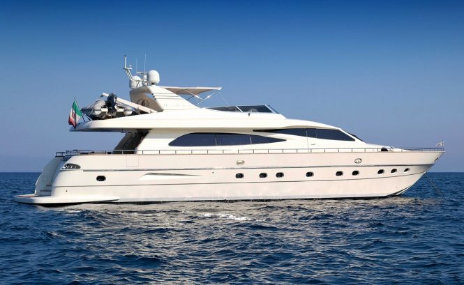 No Delivery Fees for 26m motor yacht MALO’ between Sardinia and Naples