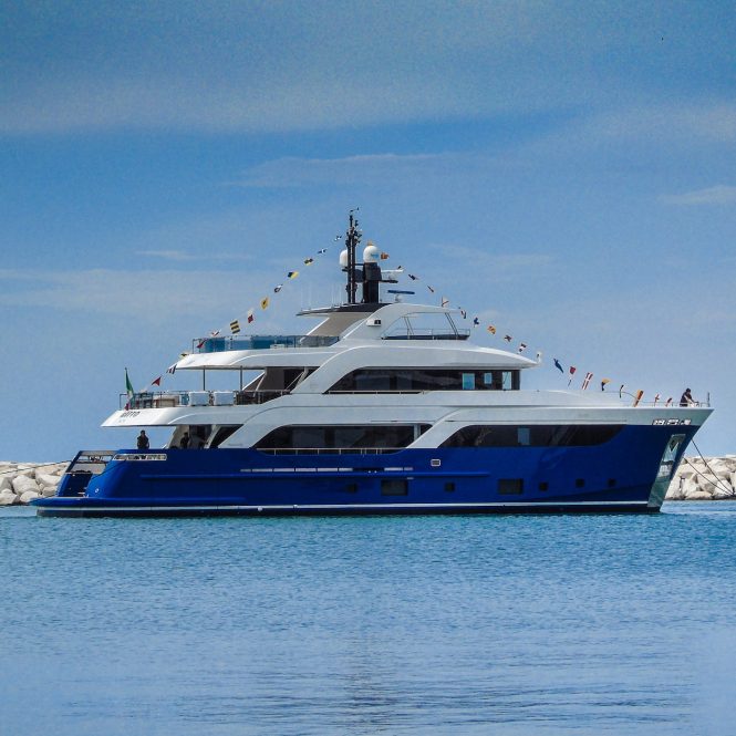 Cantiere delle Marche launch Acciaio 105 Motor Yacht GATTO
