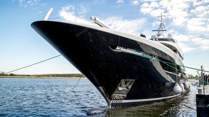 40m Yacht Viatoris Hits the Water at Conrad Shipyard
