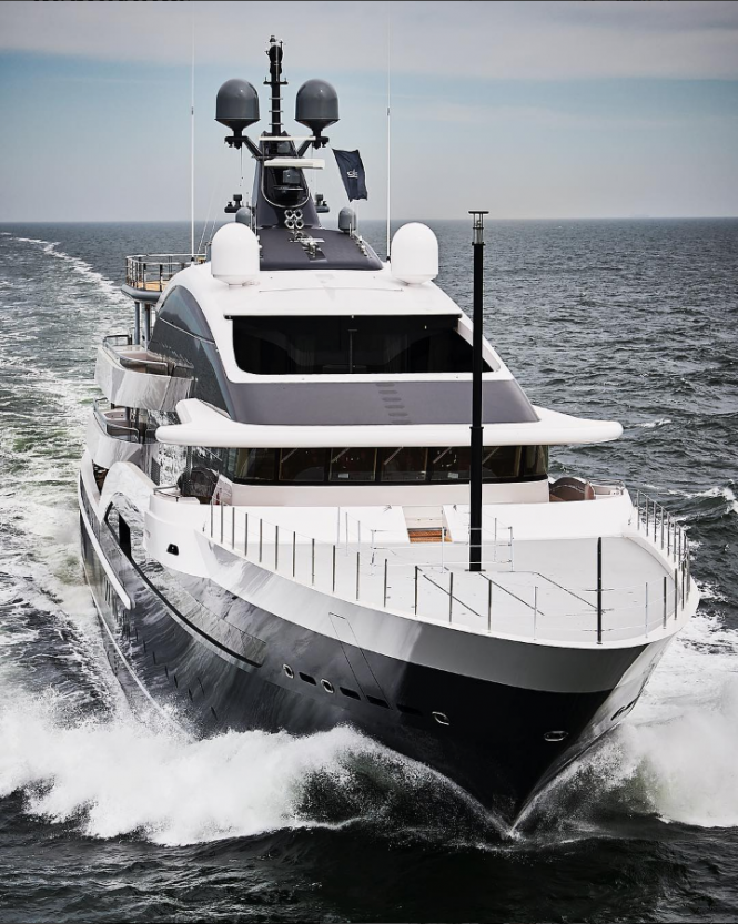 Mega Yacht Project Shark on sea trials