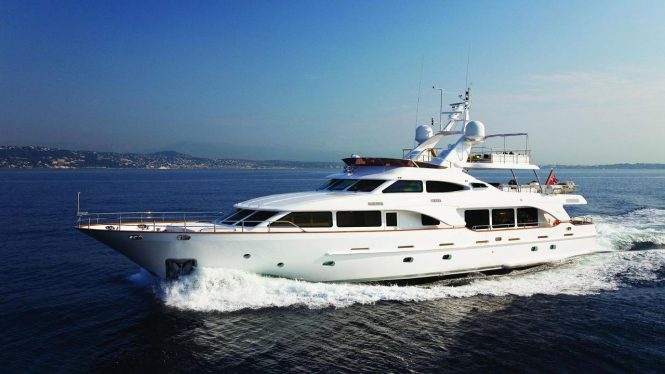 50% off selected dates in June aboard 35m charter yacht SALU