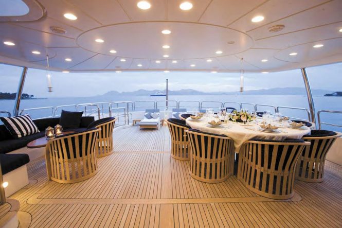 Upper aft deck view aft