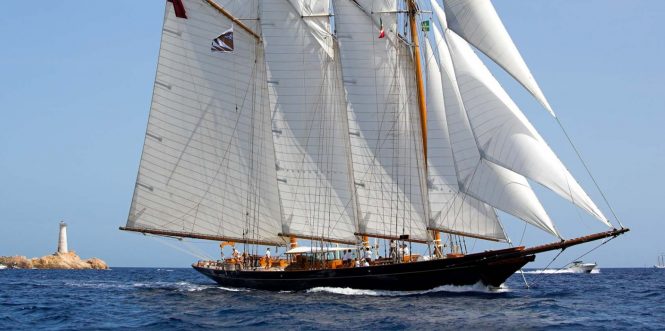 54m Classic schooner SHENANDOAH OF SARK offering 15% discount in the Balearics