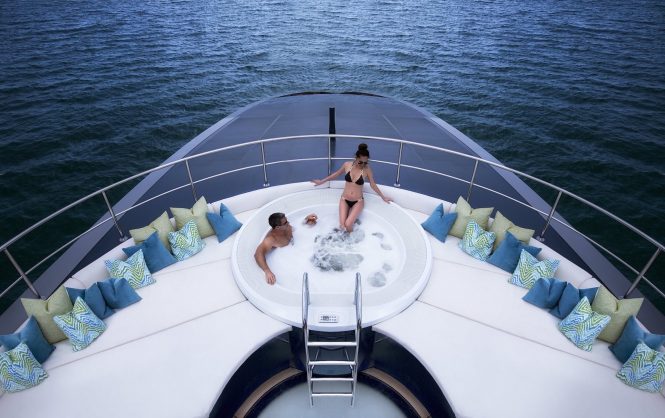 Jacuzzi aboard OCEAN EMERALD yacht