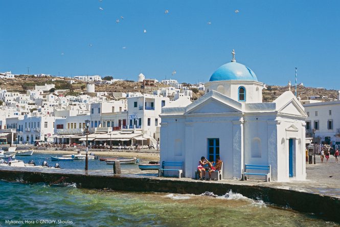 Mykonos Hora Photo Y Skoulas - Lefkada Porto Katsiki - Courtesy of Greek National Tourism Organisation