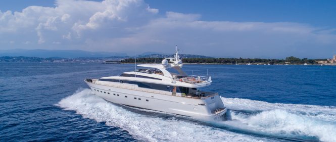 Sanlorenzo Motor Yacht SUD offering 15% off June charters in Western Mediterranean