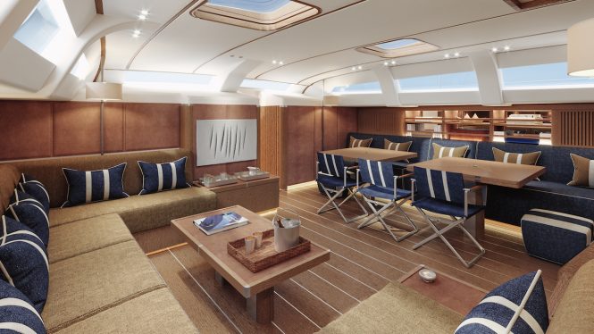 Traditional Navy option for the interiors