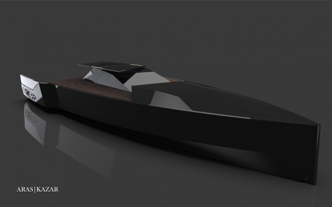 48m NAVE NERA designed by Aras Kazar