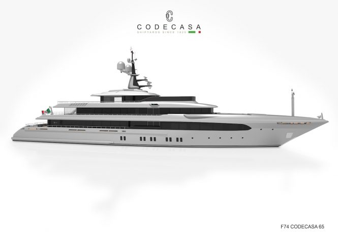 65m Codecasa Superyacht F74 to be delivered next summer