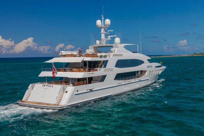 57m Luxury Superyacht SKYFALL offering 15% Last Minute Charter Availability in the Med
