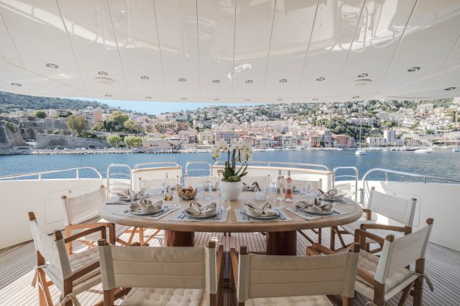 28m charter yacht BEIJA FLORE available in France with free Port Grimaud berth included
