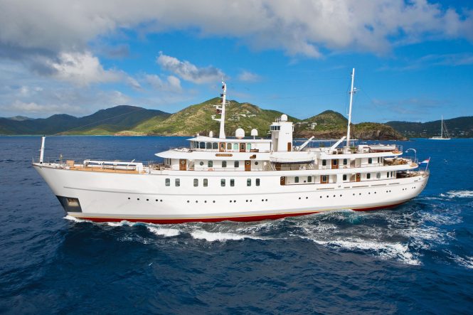 Iconic 70m superyacht SHERAKHAN is offering last-minute 17% discount on Mediterranean charters