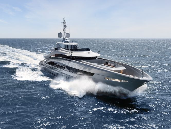 50m Steel Class superyacht OMAHA delivered by Heesen