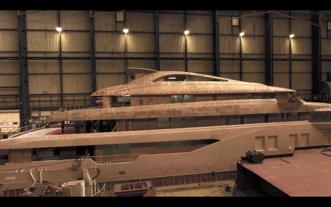 Construction update: The new Icon 280 superyacht taking shape