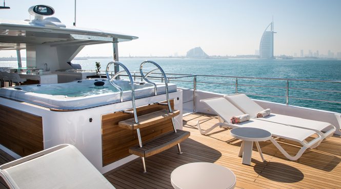 Jacuzzi on the sun deck
