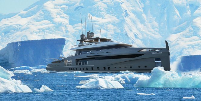French shipyard Ocea reveals new Nemo 50 Ice expedition yacht concept