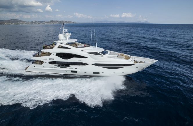 Sensational brand-new Sunseeker 131 superyacht Lady M accepting Western Mediterranean charters