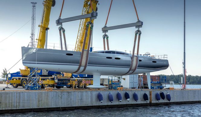 Baltic 85 Custom sailing yacht from Baltic Yachts launched