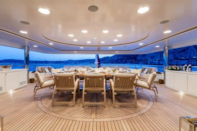 alfresco dining area