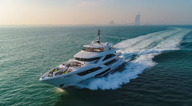 Glamorous life on board luxury yacht C’EST LA VIE – latest Majesty 140 from Gulf Craft