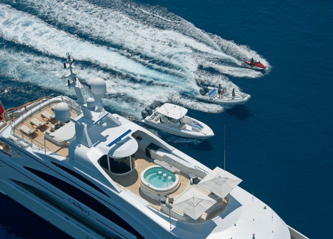 Cruising in style with water toys