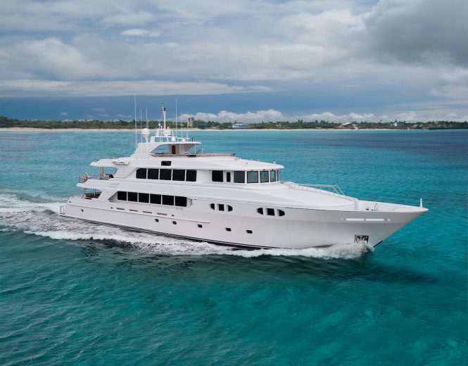 45m EXCELLENCE offering reduced yacht charter rate for vacations in the Bahamas