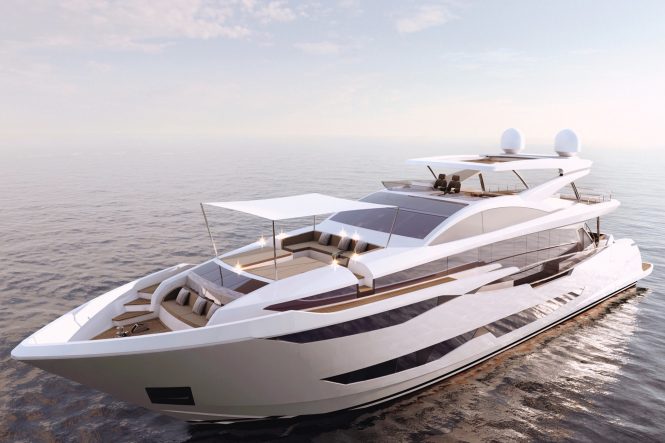 Pearl Yachts Flagship superyacht Pearl 95 hits the water