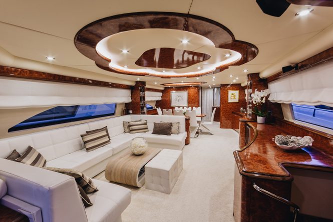 Inviting interiors with a spacious saloon