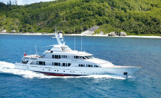 49m superyacht TELEOST ready for Caribbean yacht charters