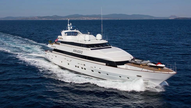 Charter 41m MIRAGGIO superyacht for 8 nights for the price of 7 in the Bahamas