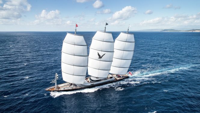 Sailing yacht Maltese Falcon takes overall victory in the Perini Navi Cup 2018