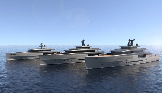 The new Perini Navi Heritage Line penned by Zuccon International Project